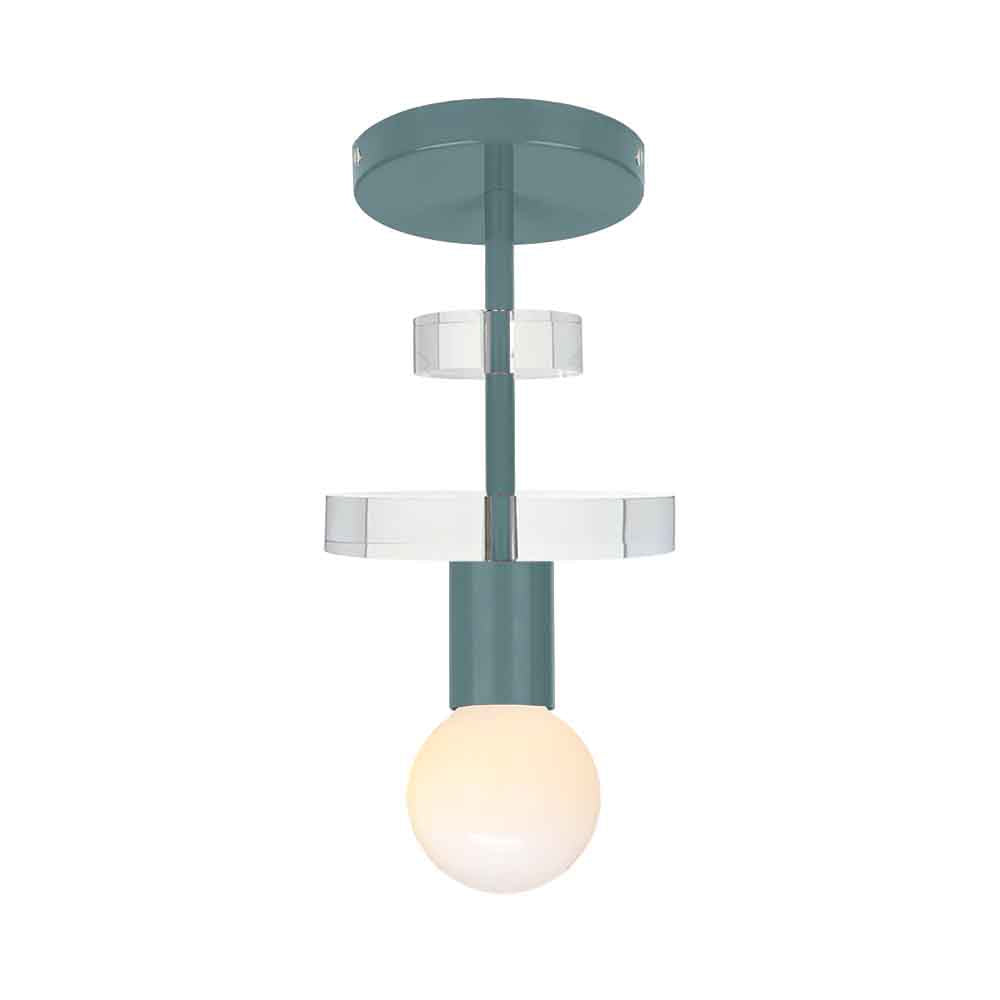Lagoon color Bling flush mount Dutton Brown lighting