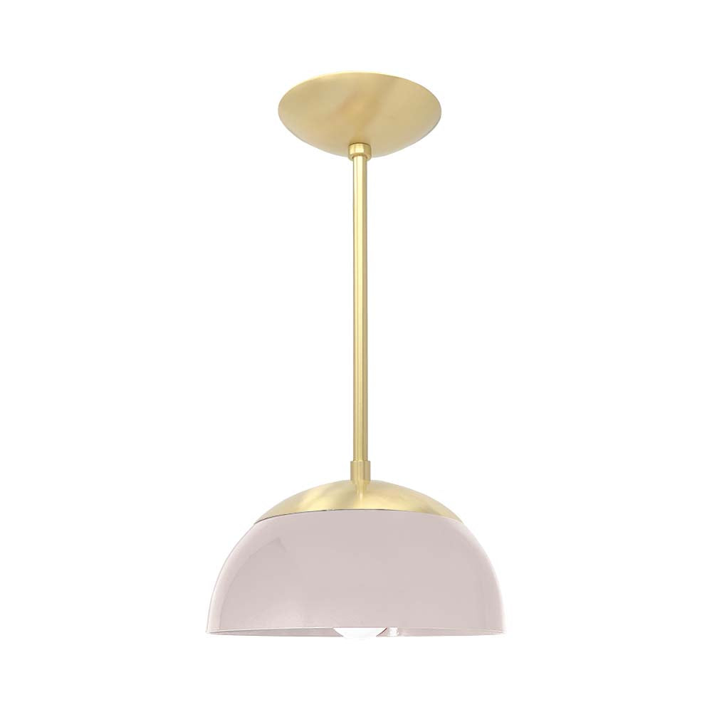 Brass and barely color Cadbury pendant 10" Dutton Brown lighting