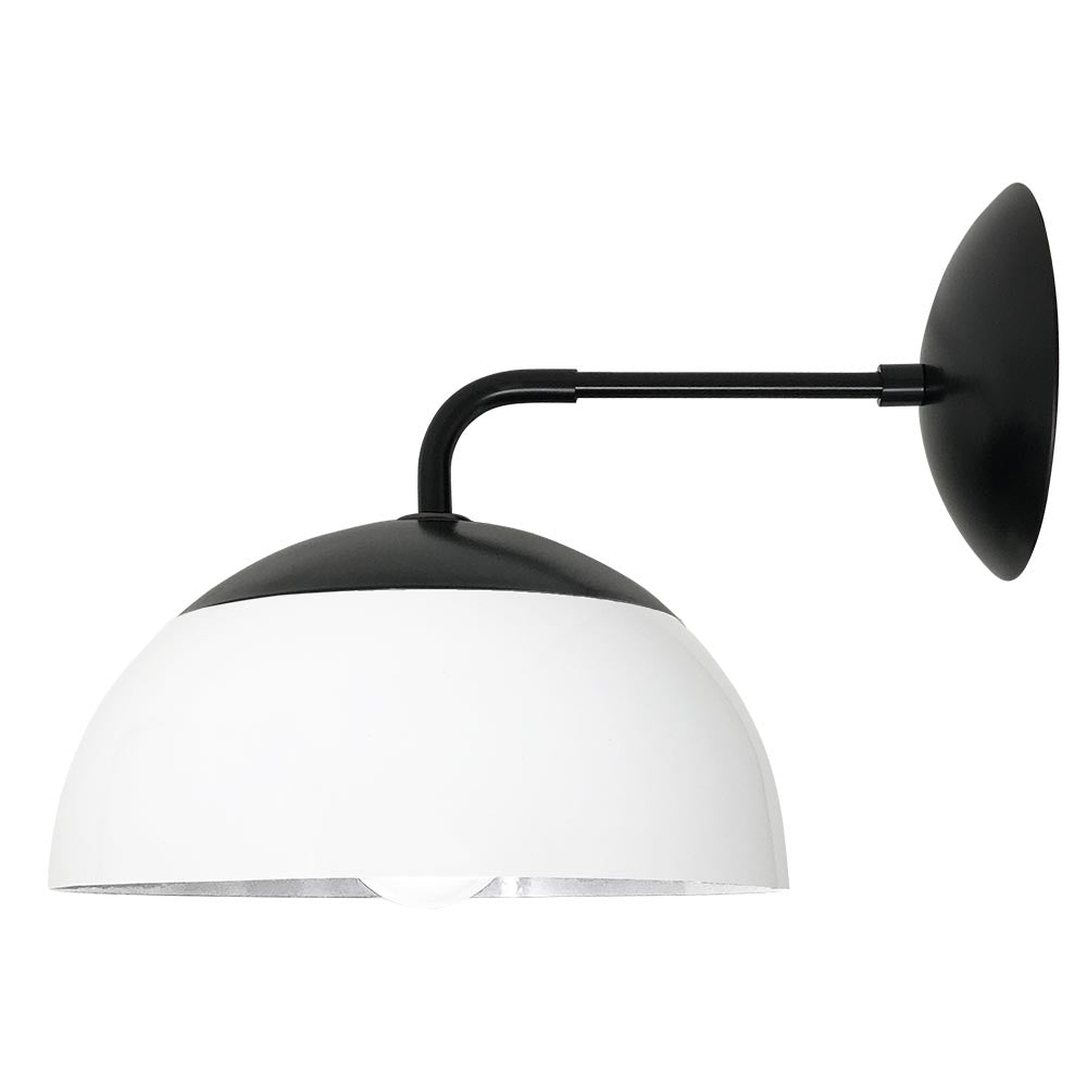 Black and white color Cadbury sconce 8" Dutton Brown lighting