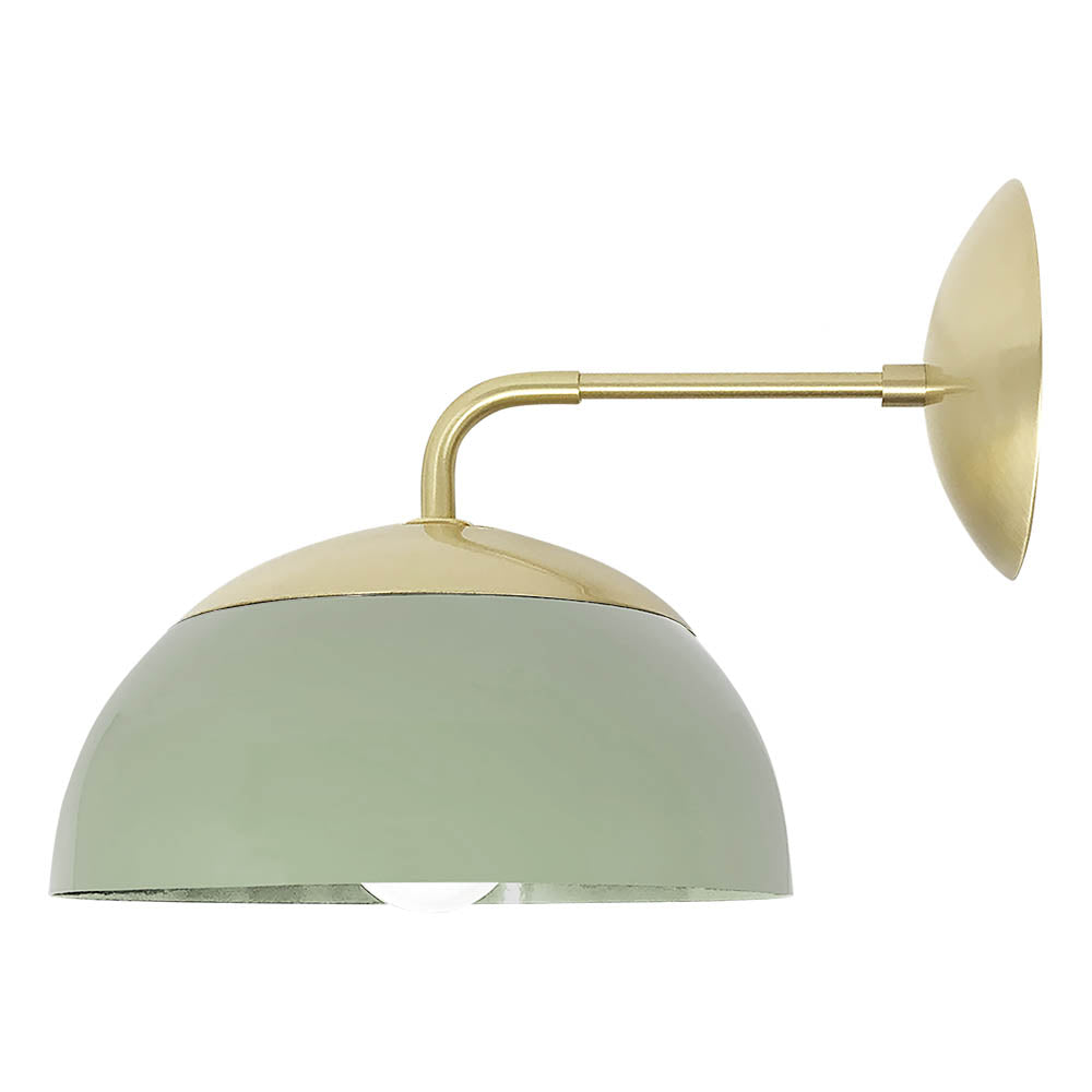 Brass and spa color Cadbury sconce 8" Dutton Brown lighting