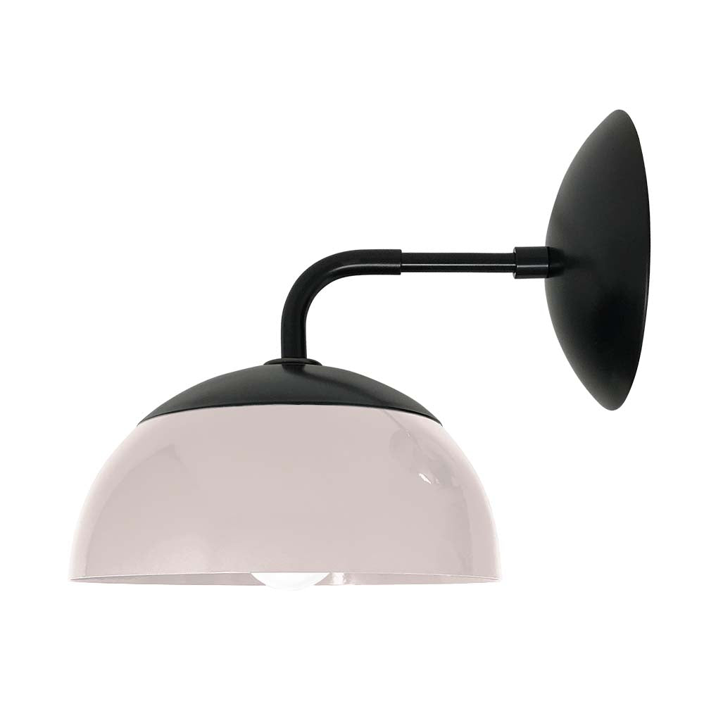 Black and barely color Cadbury sconce 8" Dutton Brown lighting