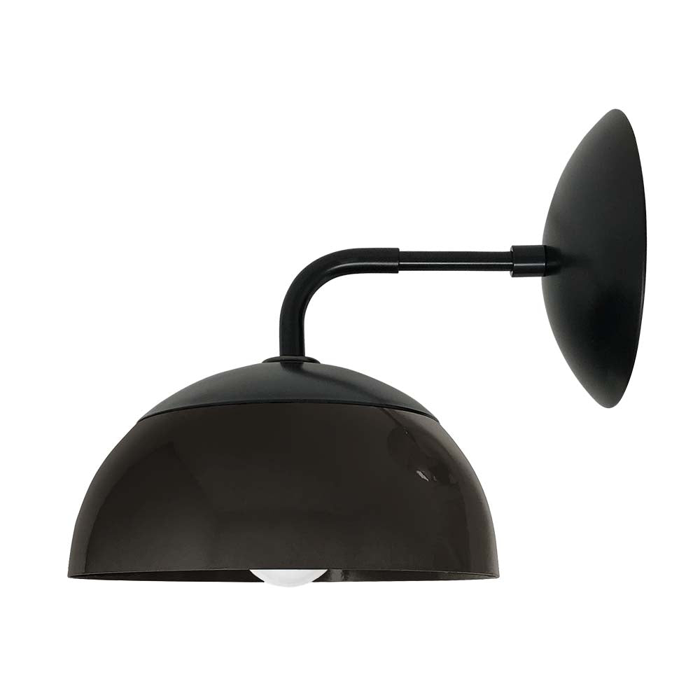 Black and black color Cadbury sconce 8" Dutton Brown lighting