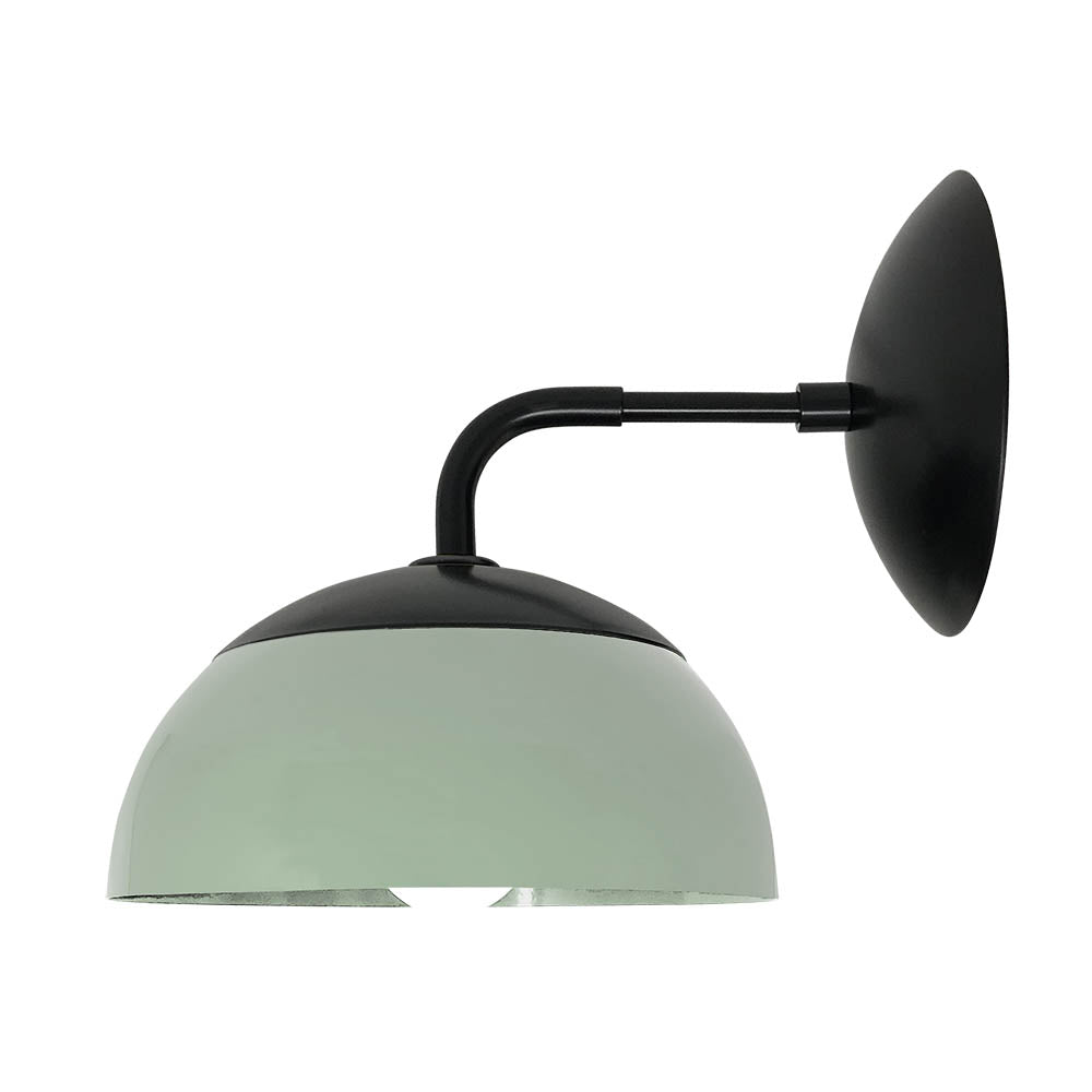 Black and spa color Cadbury sconce 8" Dutton Brown lighting