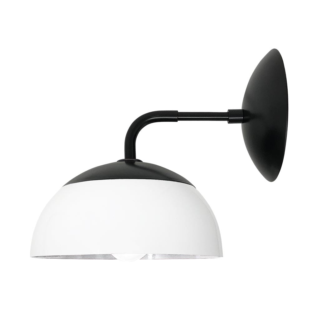 Black and white color Cadbury sconce 8" Dutton Brown lighting