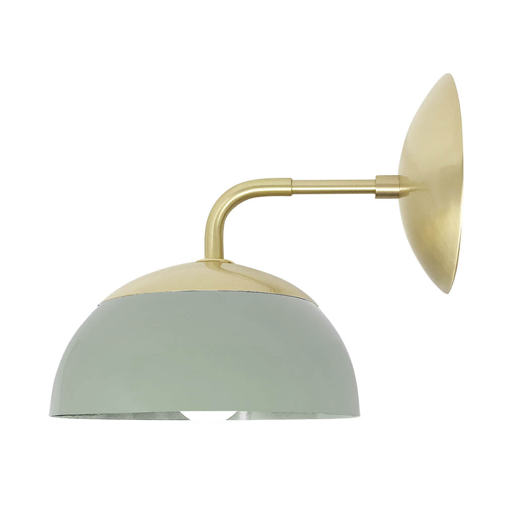 Brass and spa color Cadbury sconce 8" Dutton Brown lighting