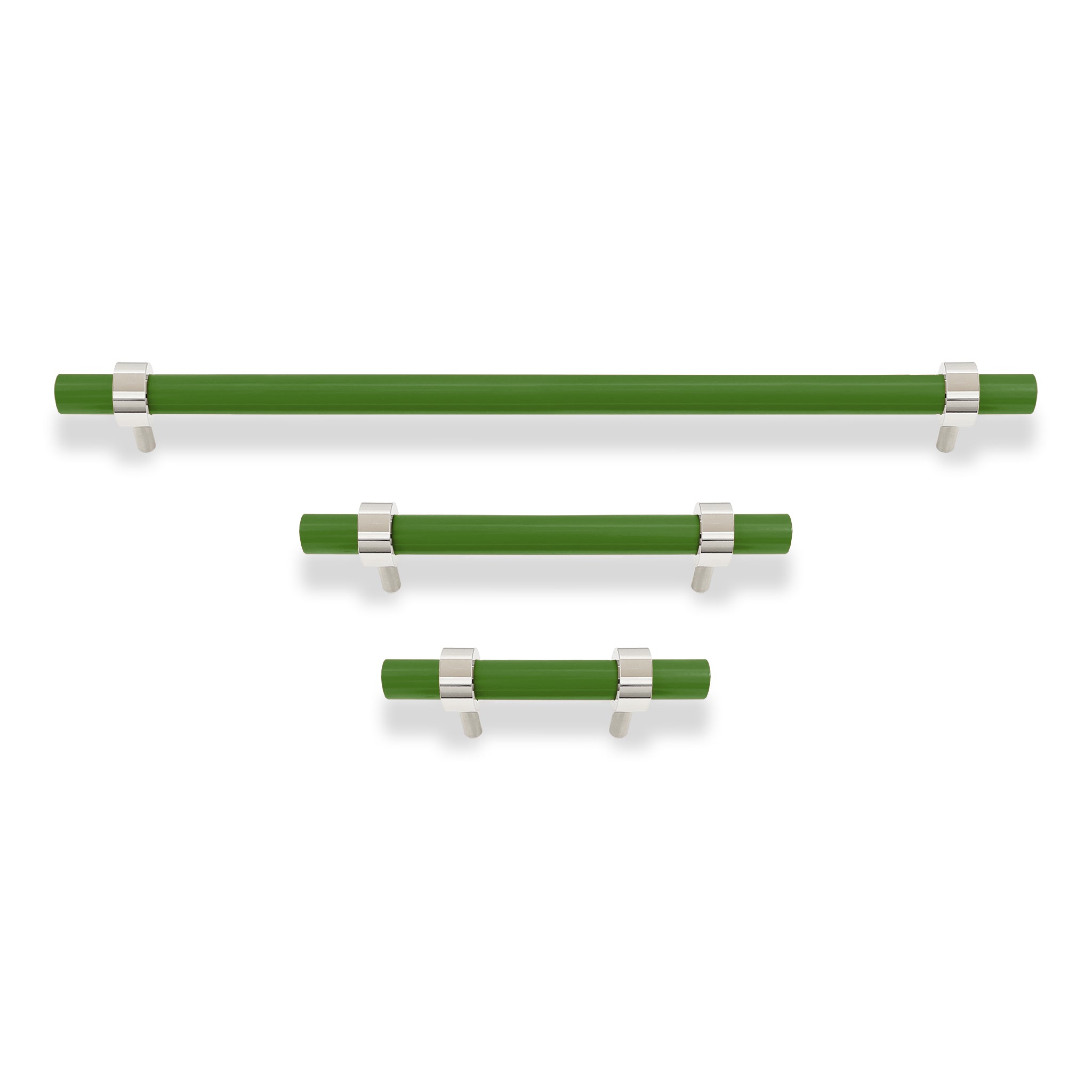Nickel and python green color Caliber pull Dutton Brown hardware