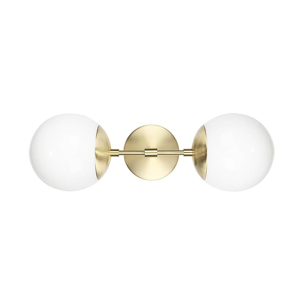 Brass Cap Double sconce 6" Dutton Brown lighting