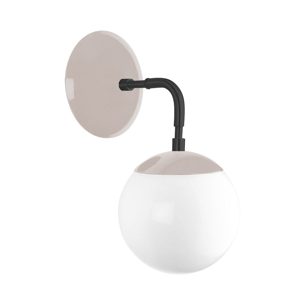 Black and barely color Cap sconce 6" Dutton Brown lighting