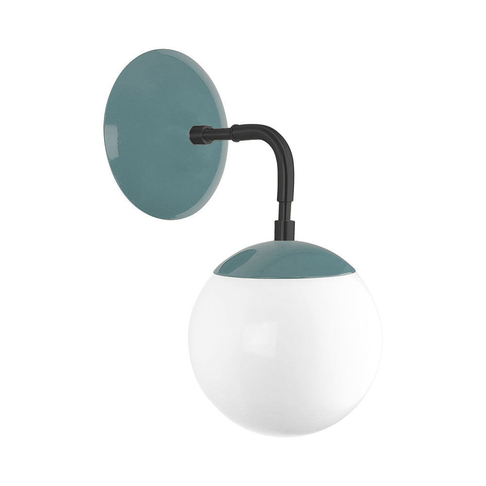 Black and lagoon color Cap sconce 6" Dutton Brown lighting