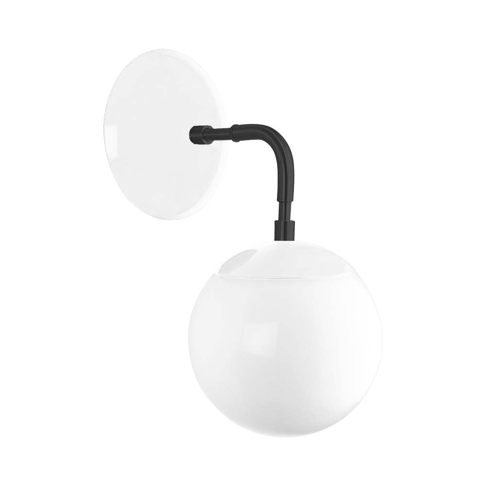 Black and white color Cap sconce 6" Dutton Brown lighting