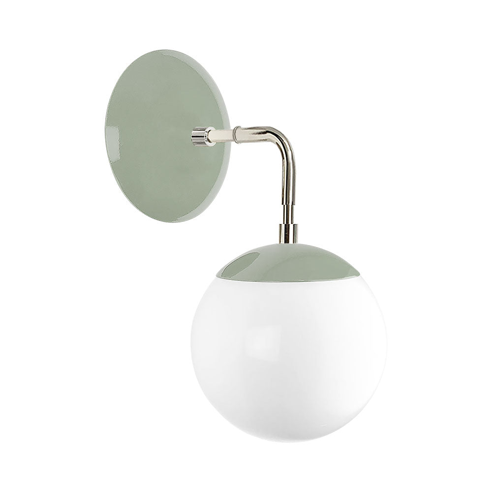 Nickel and spa color Cap sconce 6" Dutton Brown lighting
