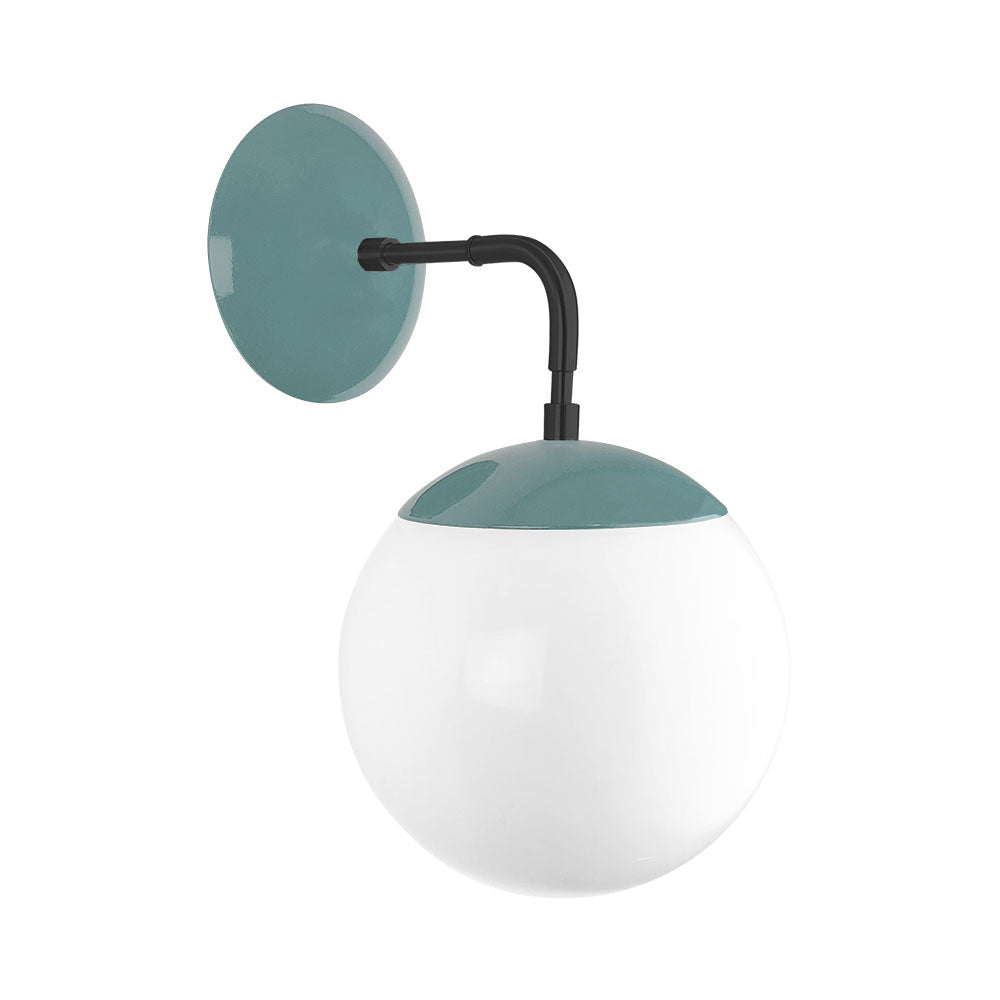 Black and lagoon color Cap sconce 8" Dutton Brown lighting