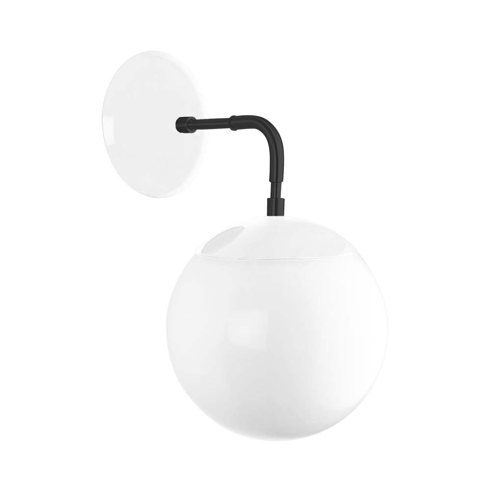 Black and white color Cap sconce 8" Dutton Brown lighting