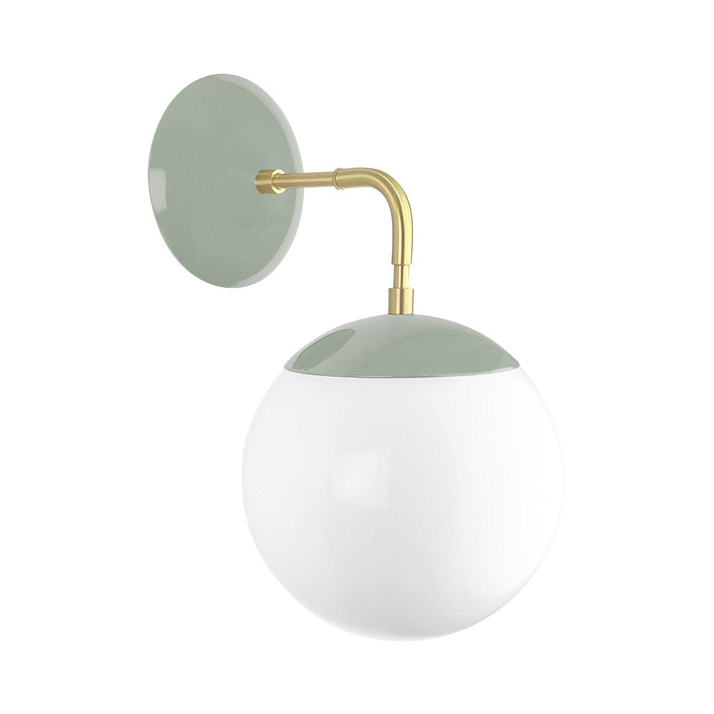 Brass and spa color Cap sconce 8" Dutton Brown lighting