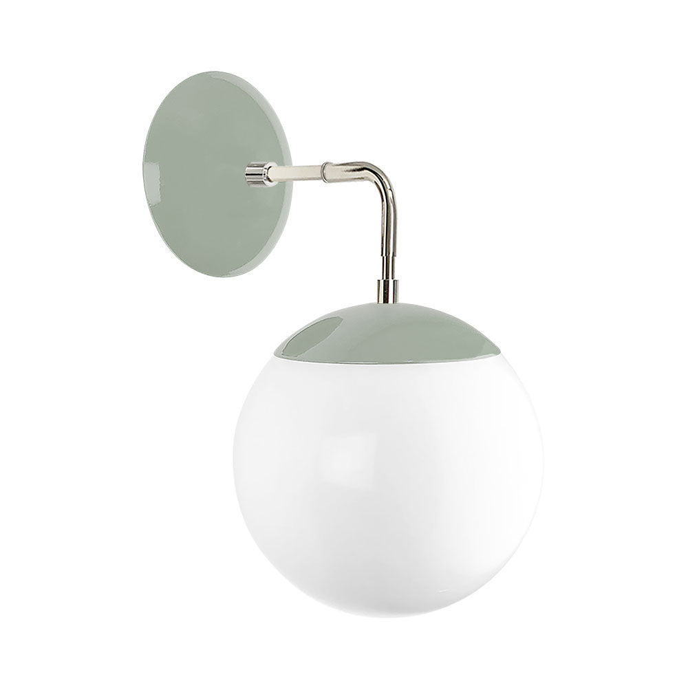 Nickel and spa color Cap sconce 8" Dutton Brown lighting
