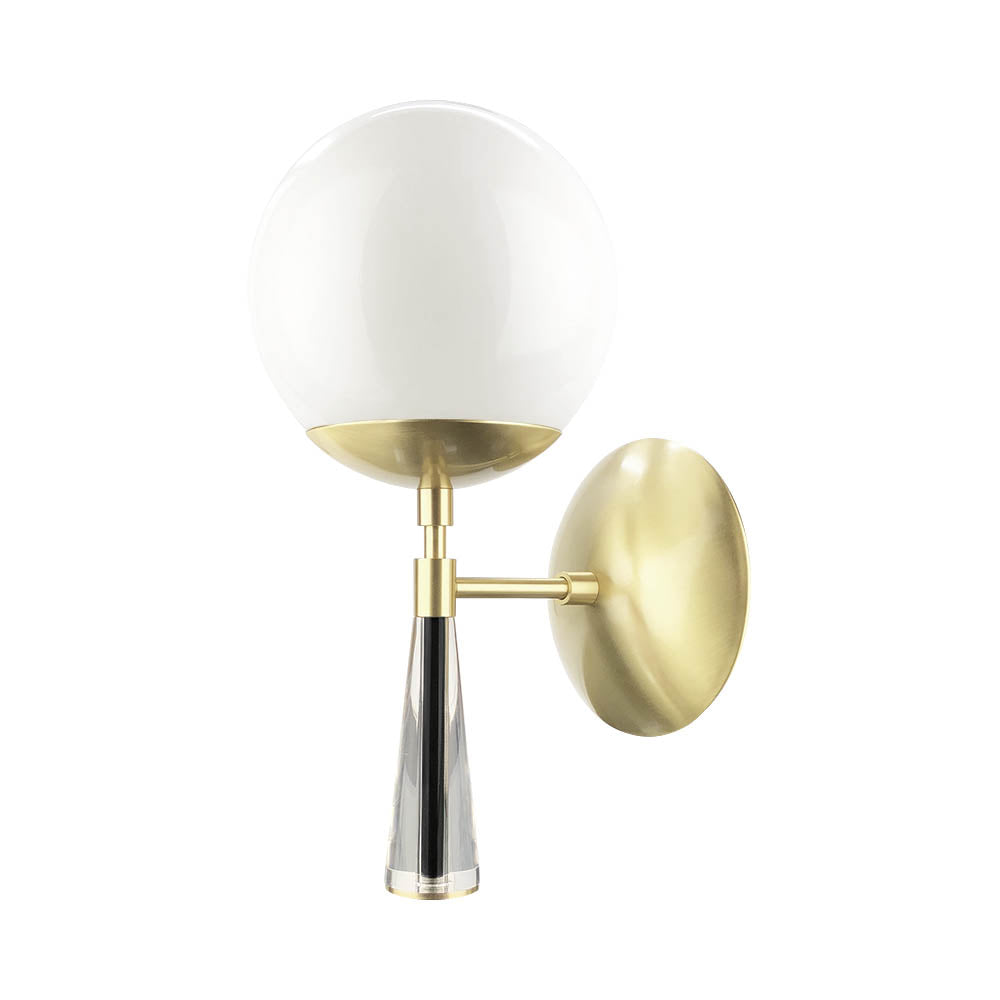Brass and black color Carrera sconce Dutton Brown lighting