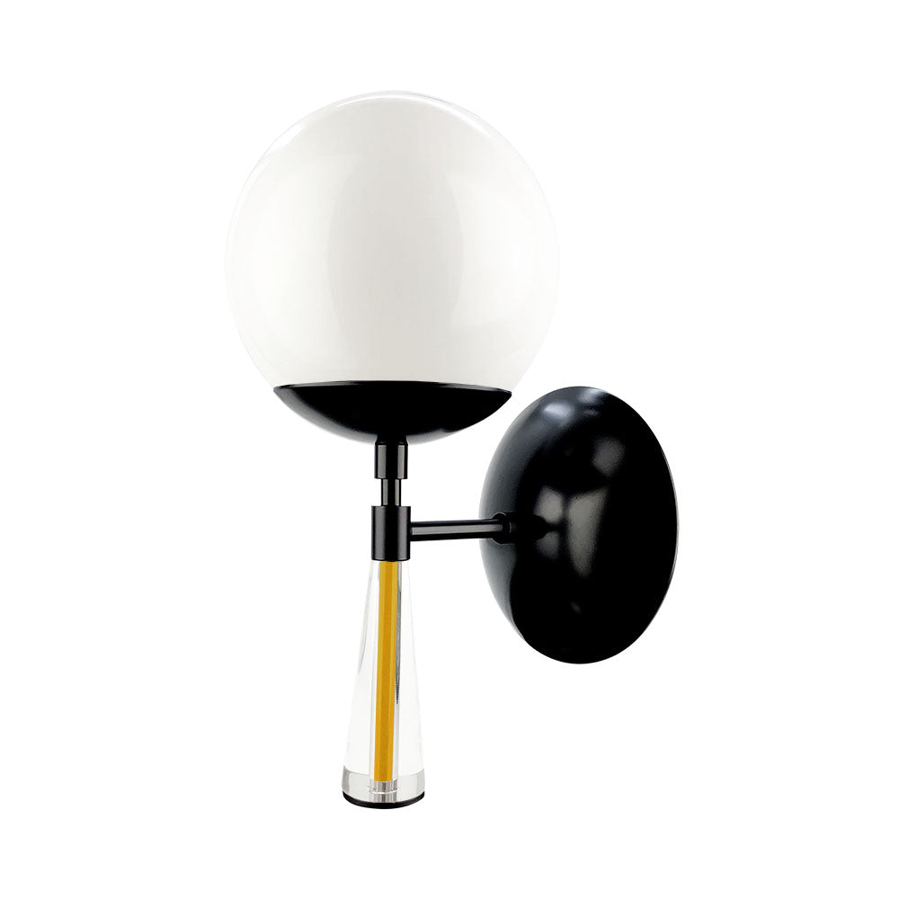 Black and ochre color Carrera sconce Dutton Brown lighting