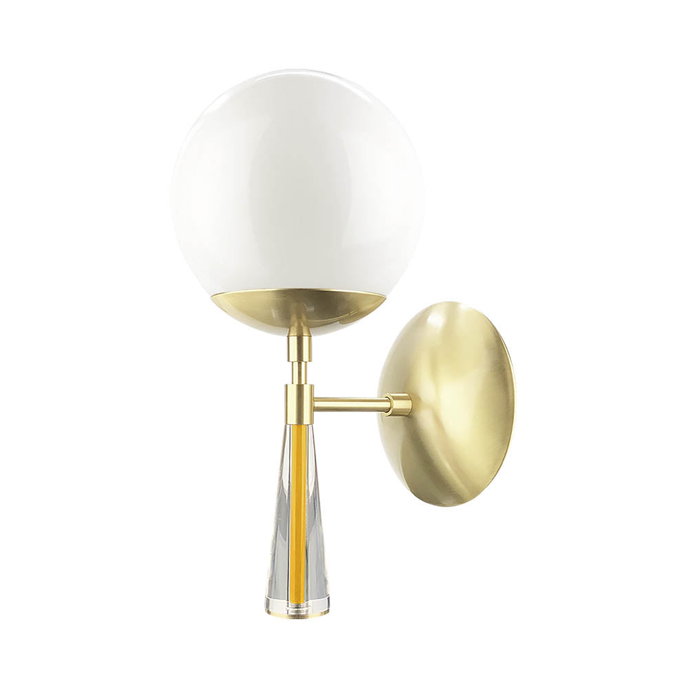 Brass and ochre color Carrera sconce Dutton Brown lighting