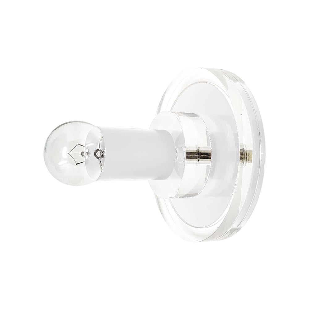 White color Lepore sconce Dutton Brown lighting
