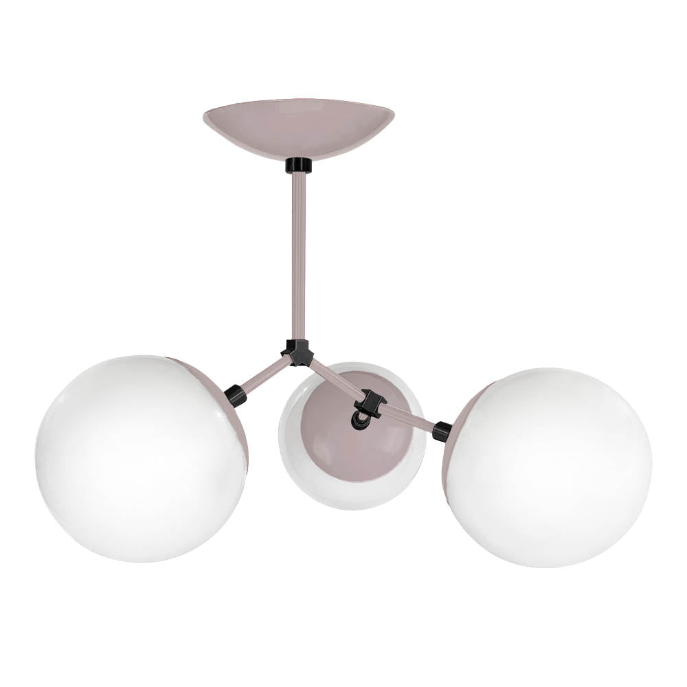 Black and barely color color Supreme flush mount Dutton Brown lighting