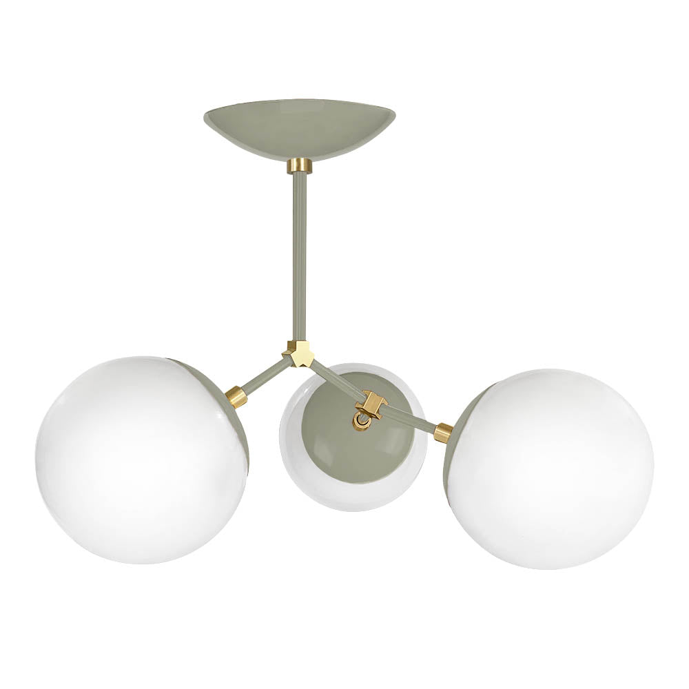 Brass and spa color color Supreme flush mount Dutton Brown lighting