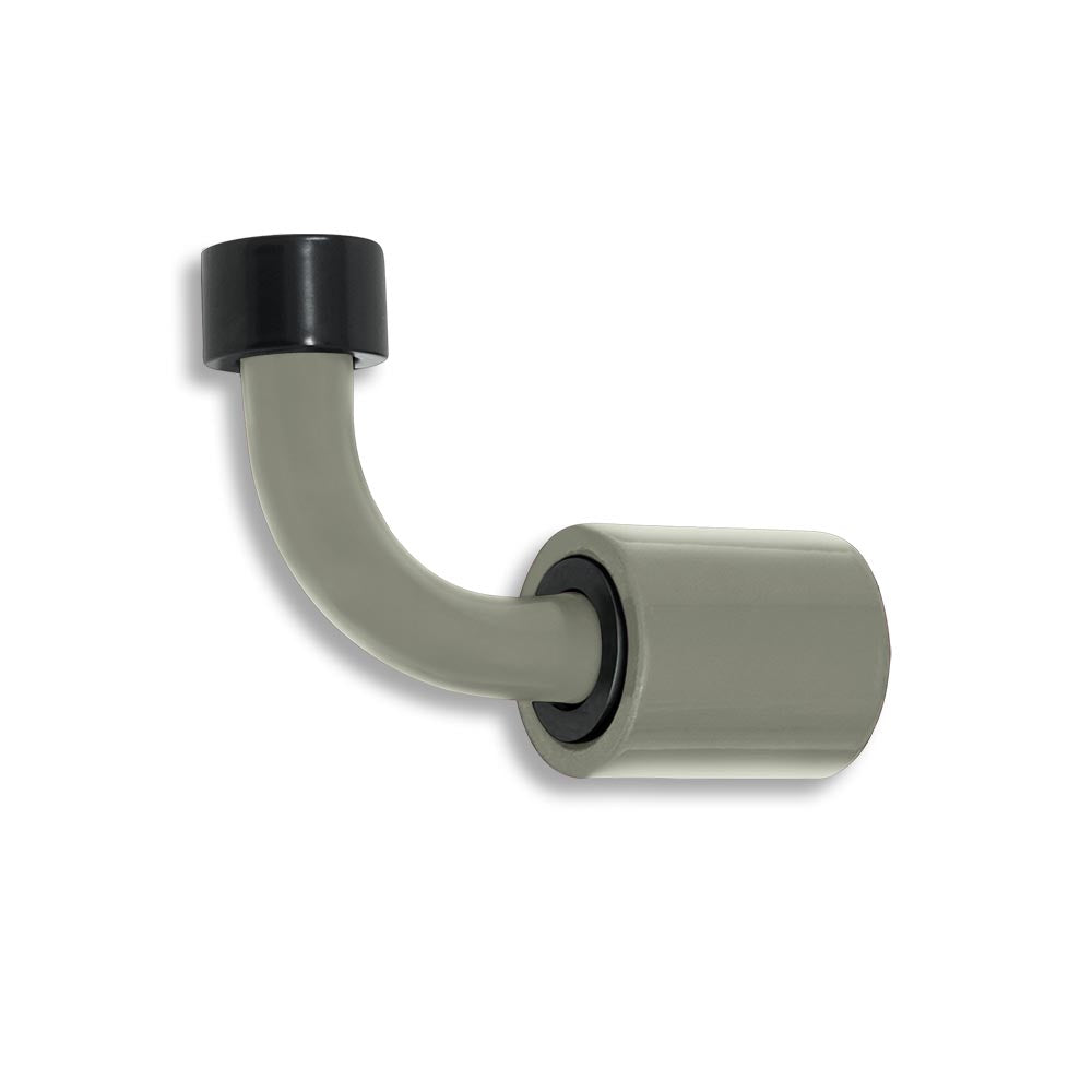 Black and spa color Throne hook Dutton Brown hardware
