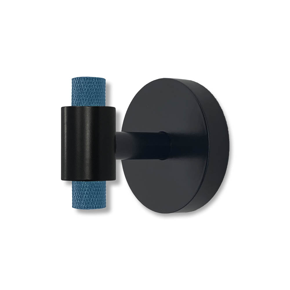 Black and slate blue color Tux hook Dutton Brown hardware