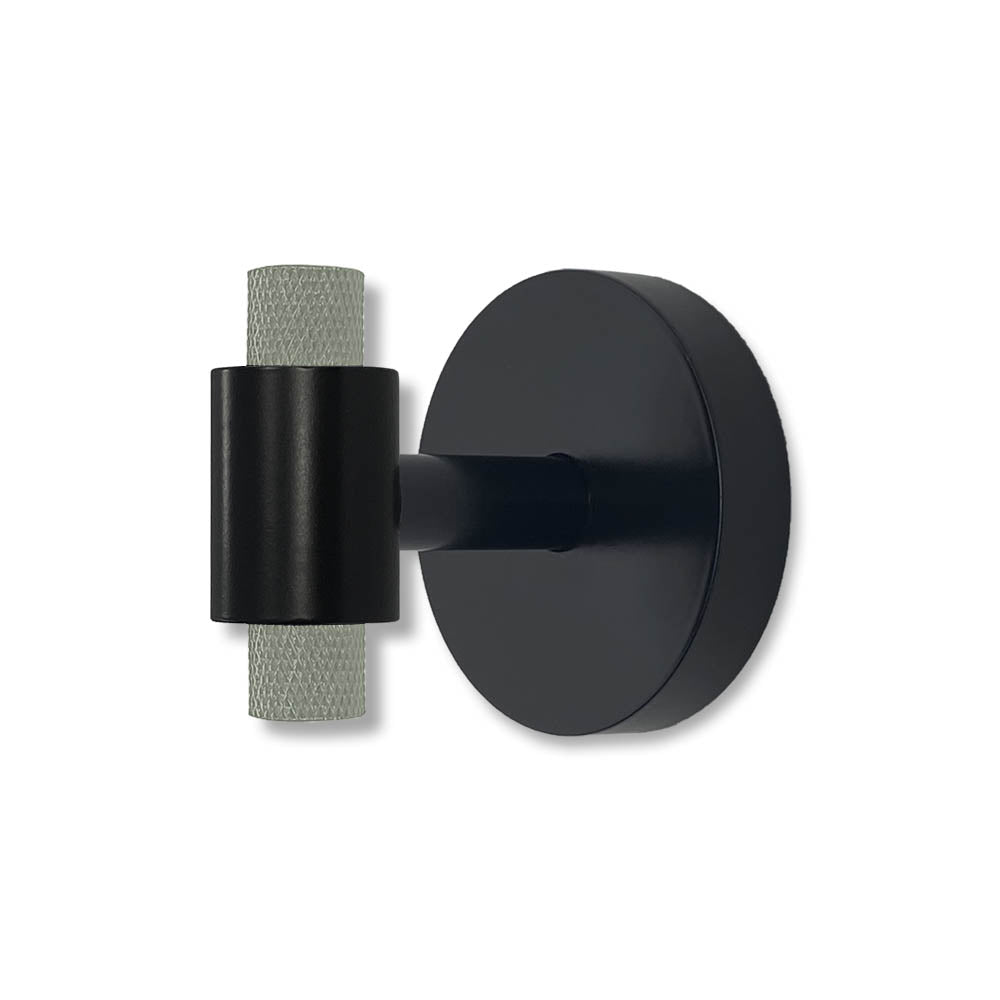 Black and spa color Tux hook Dutton Brown hardware