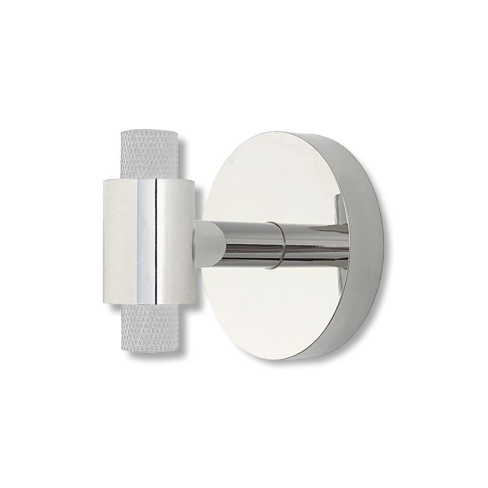 Nickel and chalk color Tux hook Dutton Brown hardware