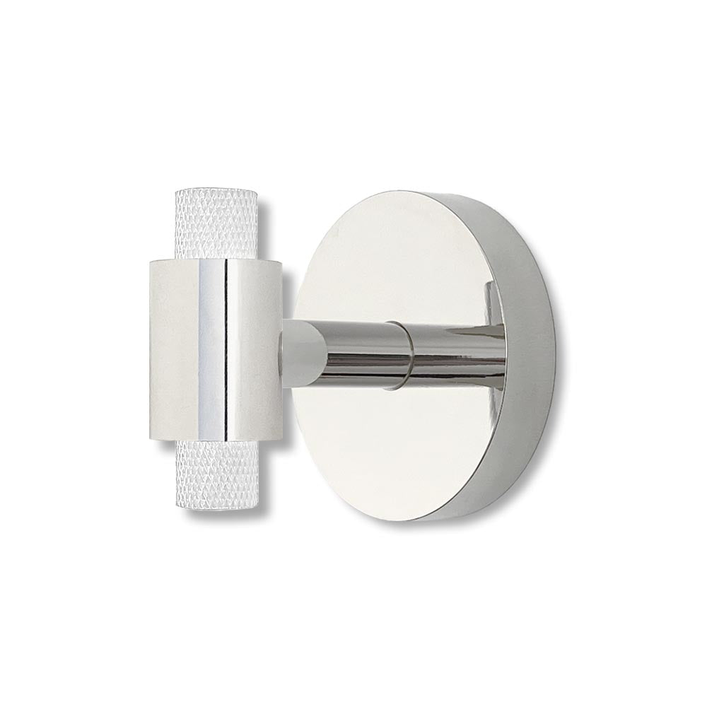 Nickel and white color Tux hook Dutton Brown hardware