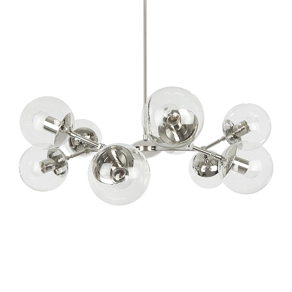 Nickel Crown chandelier 32" Dutton Brown lighting