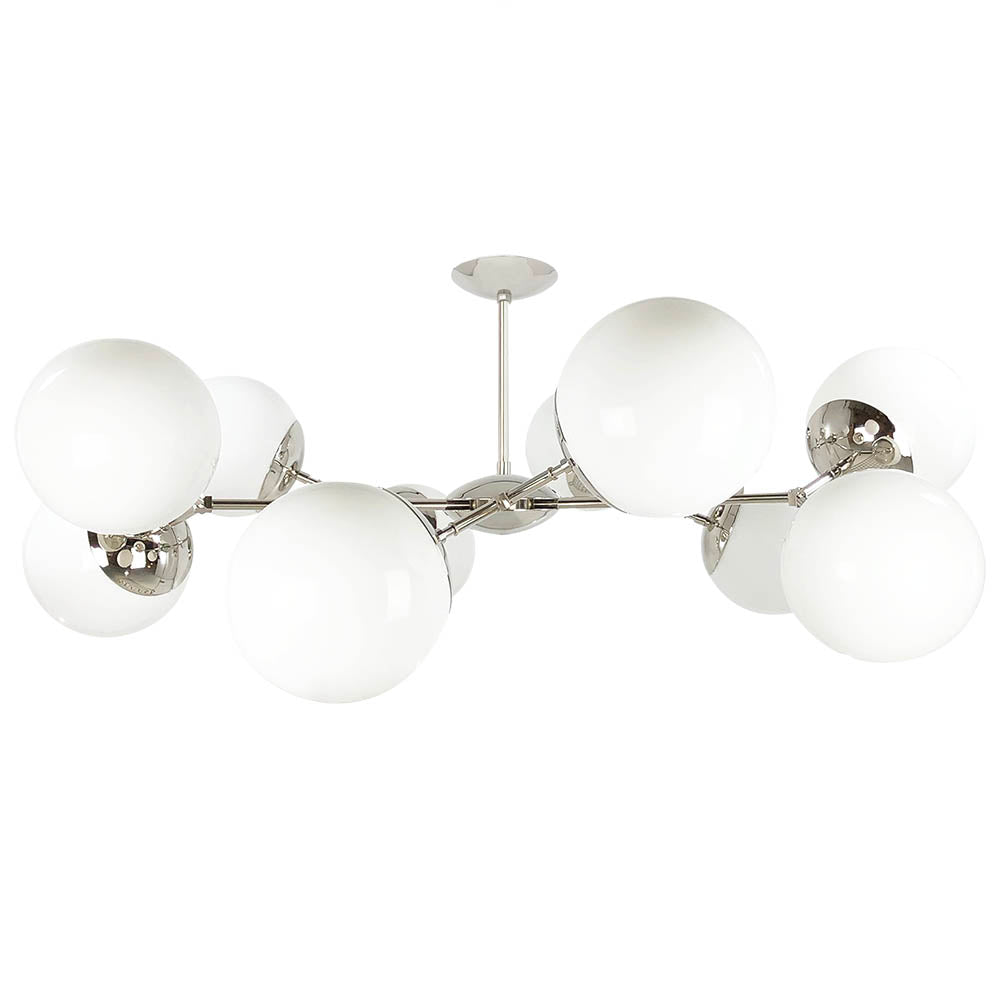 Nickel Crown flush mount 46" Dutton Brown lighting