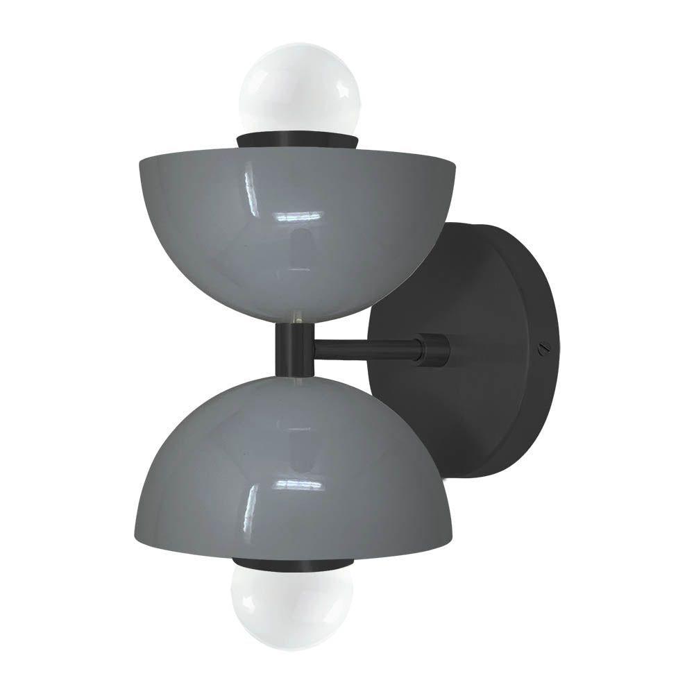 Black and charcoal color Amigo sconce Dutton Brown lighting