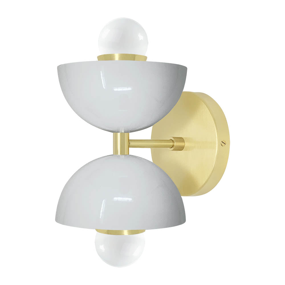 Brass and chalk color Amigo sconce Dutton Brown lighting