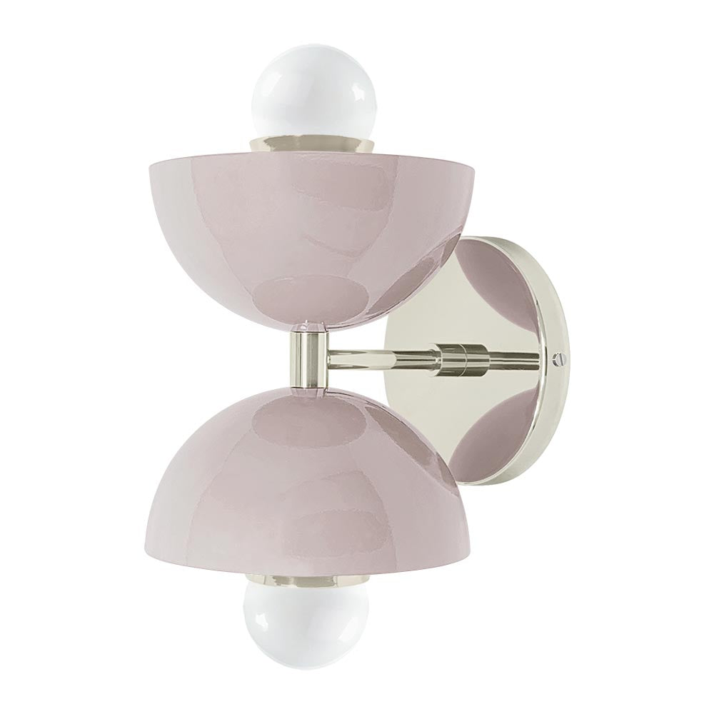 Nickel and barely color Amigo sconce Dutton Brown lighting