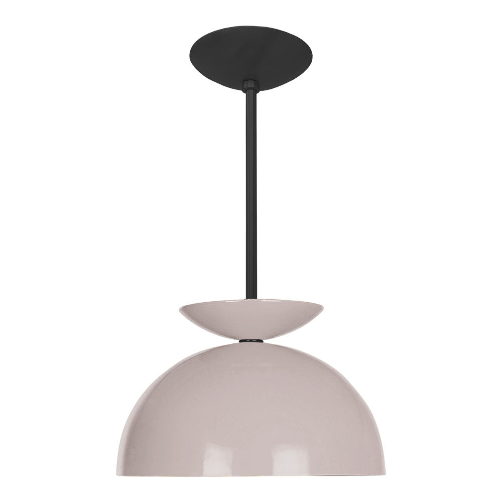Black and barely color Echo pendant 12" Dutton Brown lighting