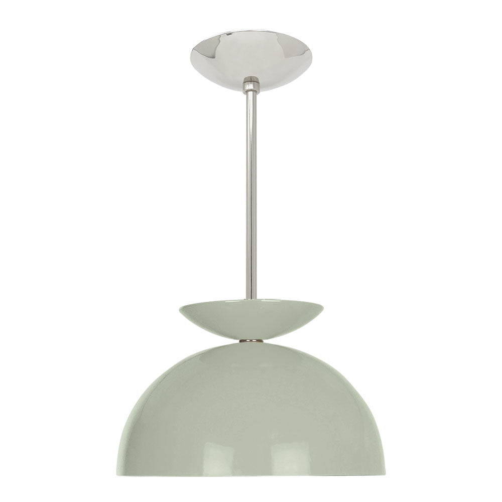 Nickel and spa color Echo pendant 12" Dutton Brown lighting