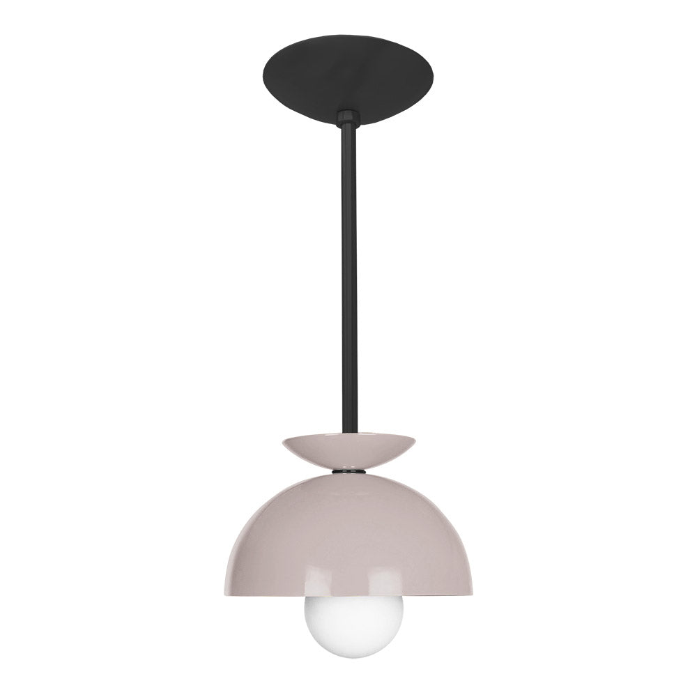 Black and barely color Echo pendant 8" Dutton Brown lighting