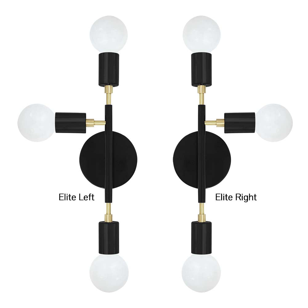 Color Elite sconce comparison Dutton Brown lighting