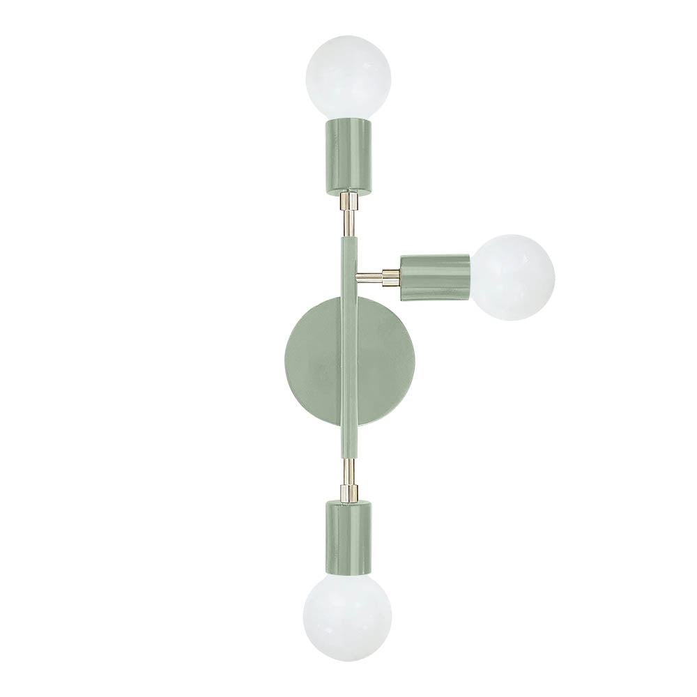 Nickel and spa color Elite sconce right Dutton Brown lighting