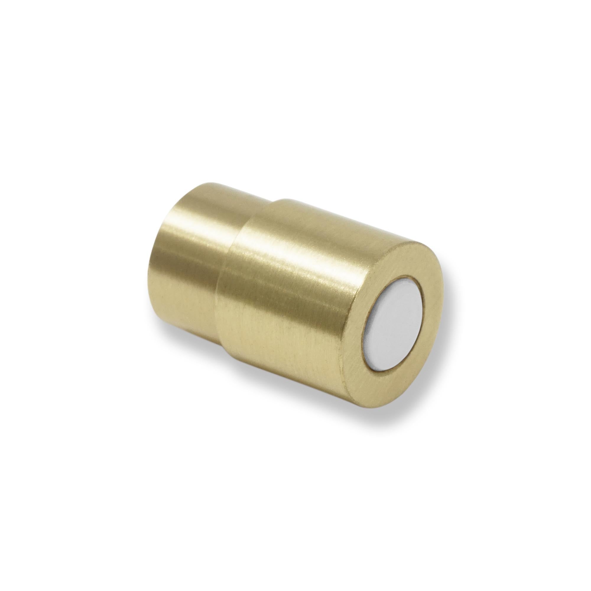 Brass and chalk color Head knob Dutton Brown hardware