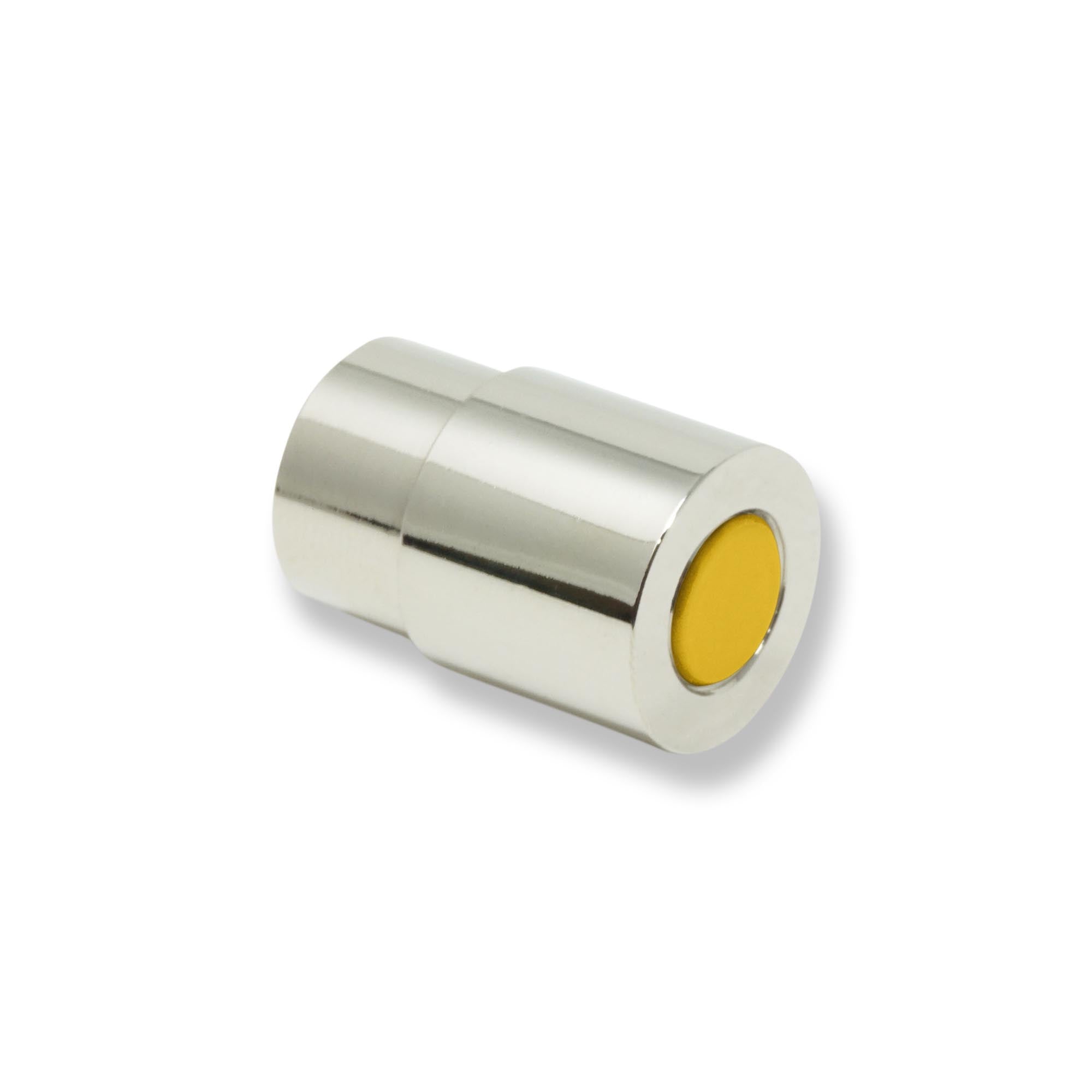 Nickel and ochre color Head knob Dutton Brown hardware