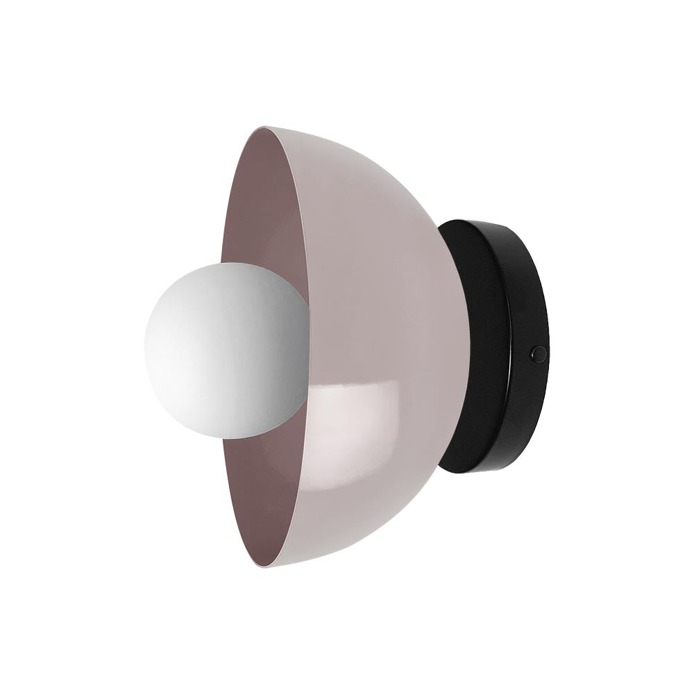 Black and barely color Hemi sconce 8" Dutton Brown lighting