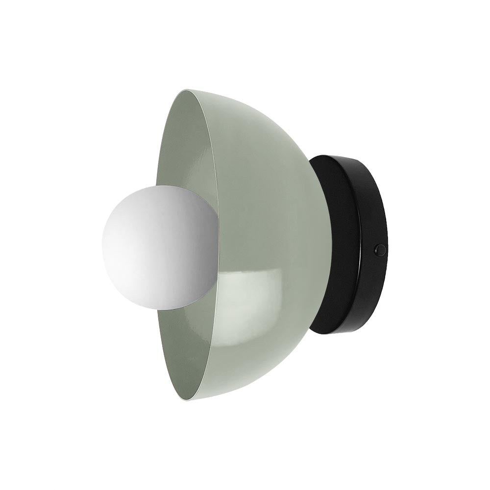 Black and spa color Hemi sconce 8" Dutton Brown lighting