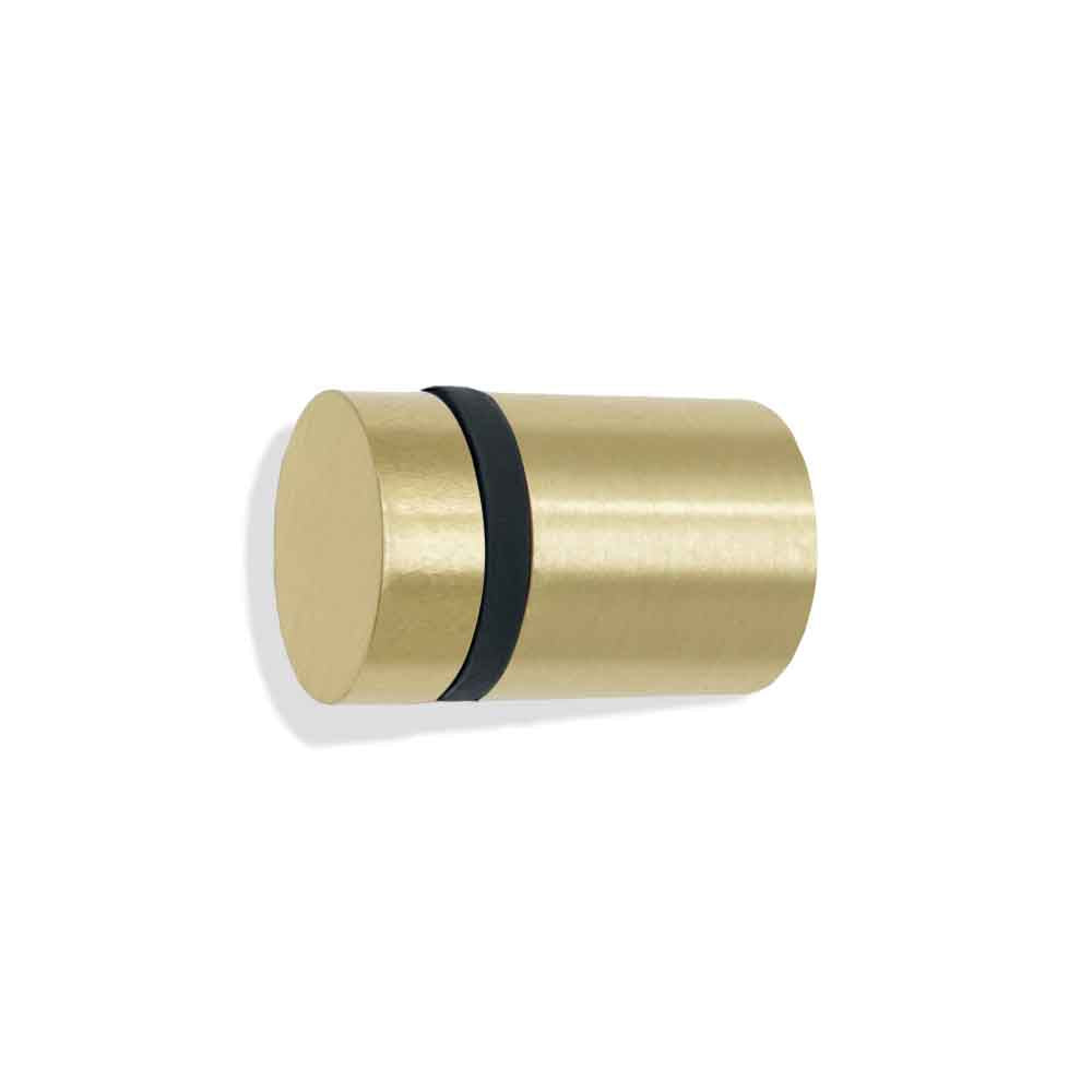 Brass and black color Highness knob Dutton Brown hardware