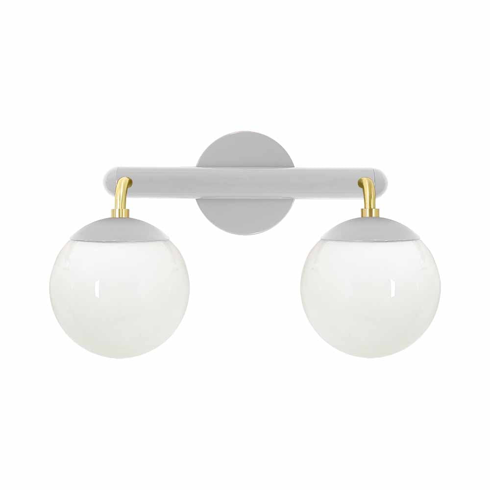 Brass and chalk color Legend 2 sconce Dutton Brown lighting