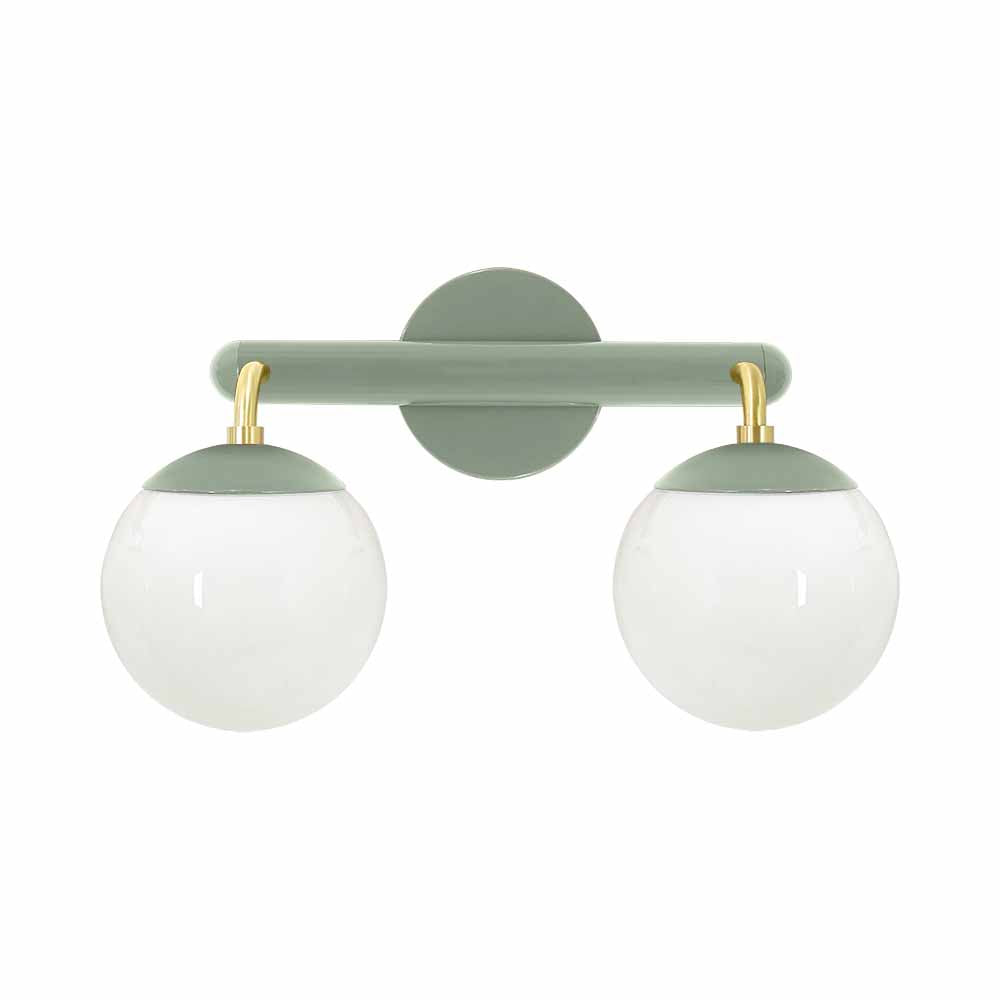 Brass and spa color Legend 2 sconce Dutton Brown lighting