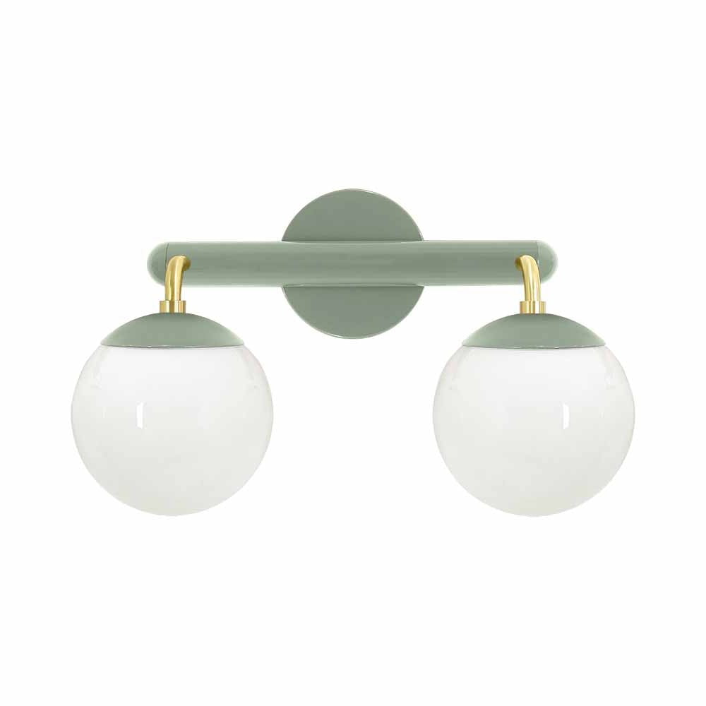 Brass and spa color Legend 2 sconce Dutton Brown lighting