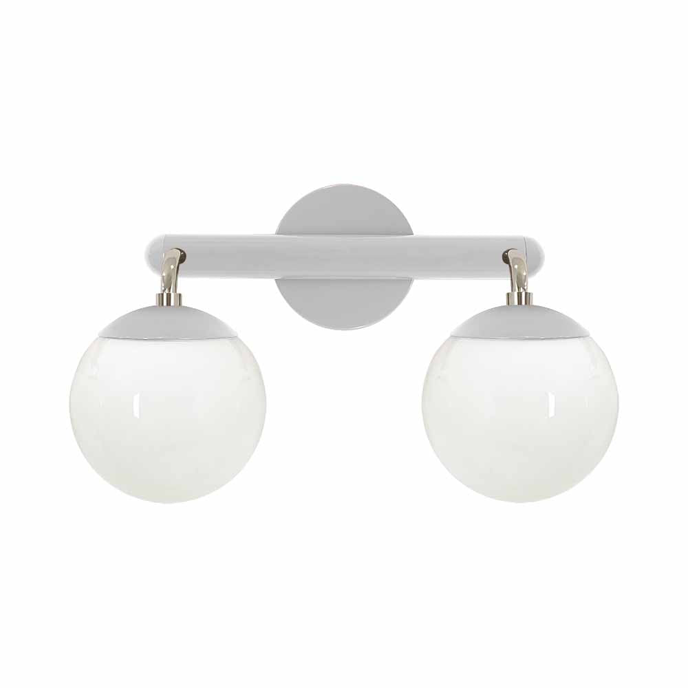 Nickel and chalk color Legend 2 sconce Dutton Brown lighting