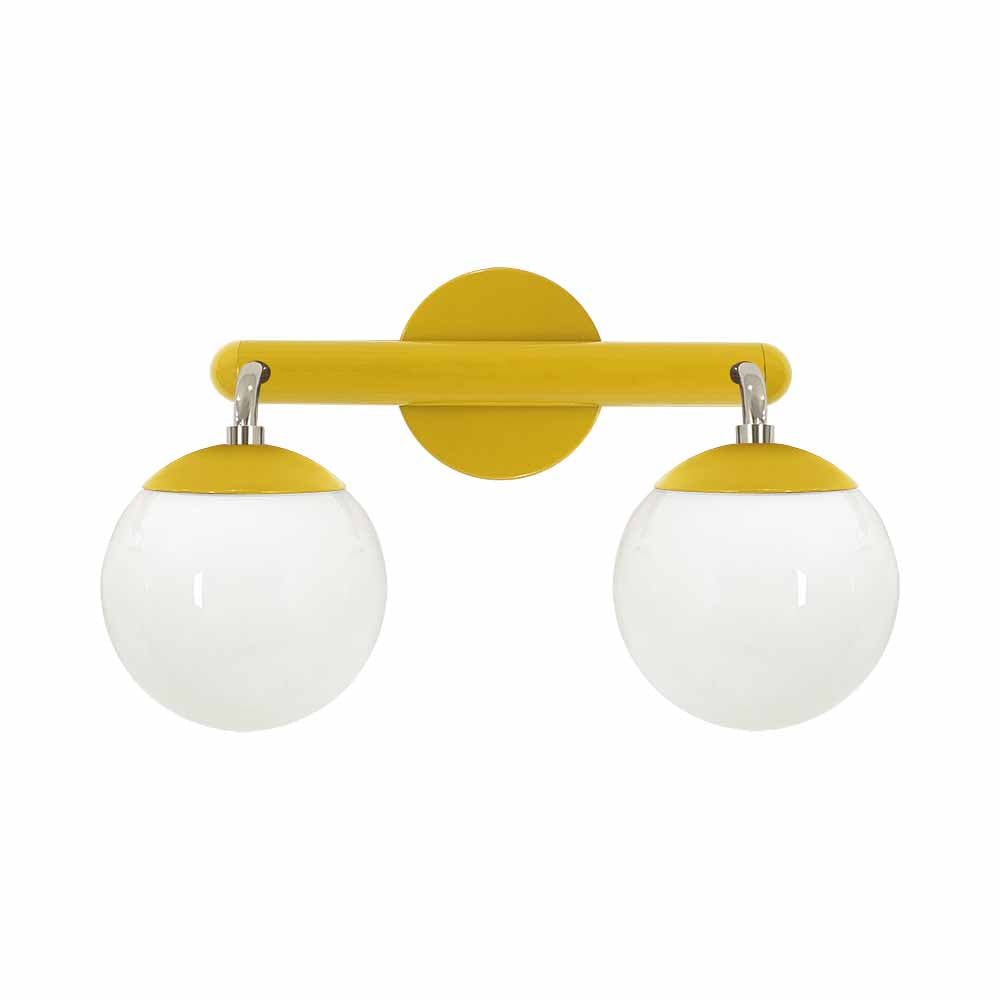 Nickel and ochre color Legend 2 sconce Dutton Brown lighting